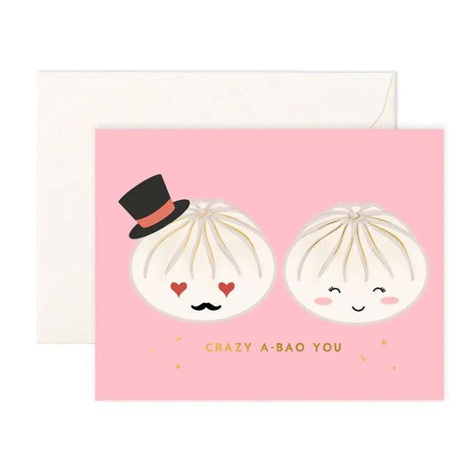 Crazy A - BAO You - Greeting Card - Sparkles & Joy