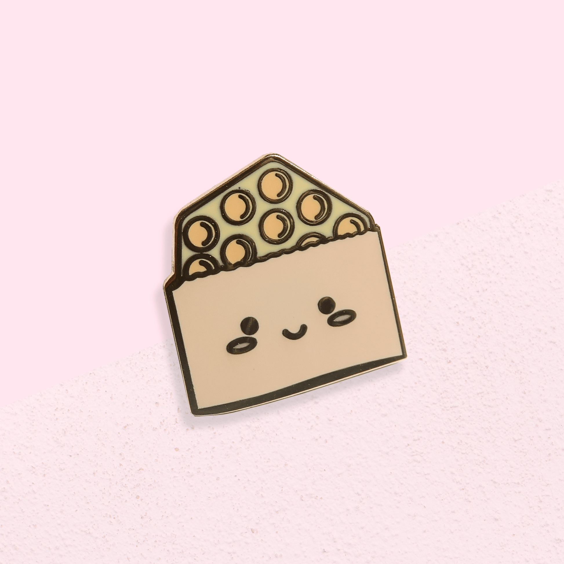 Egg Puff Enamel Pin - Sparkles & Joy