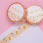 Egg Puff & Lemon Tea - Washi Tape - Sparkles & Joy