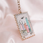Hong Kong Skyline Stamp Enamel Keychain - Sparkles & Joy