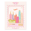 Hong Kong Skyline Stamp -  Greeting Card Boxed Set Sparkles & Joy