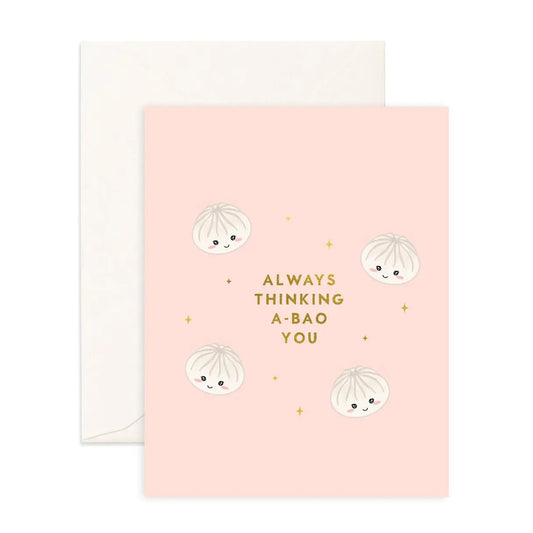 Thinking A - Bao You - Greeting Card - Sparkles & Joy